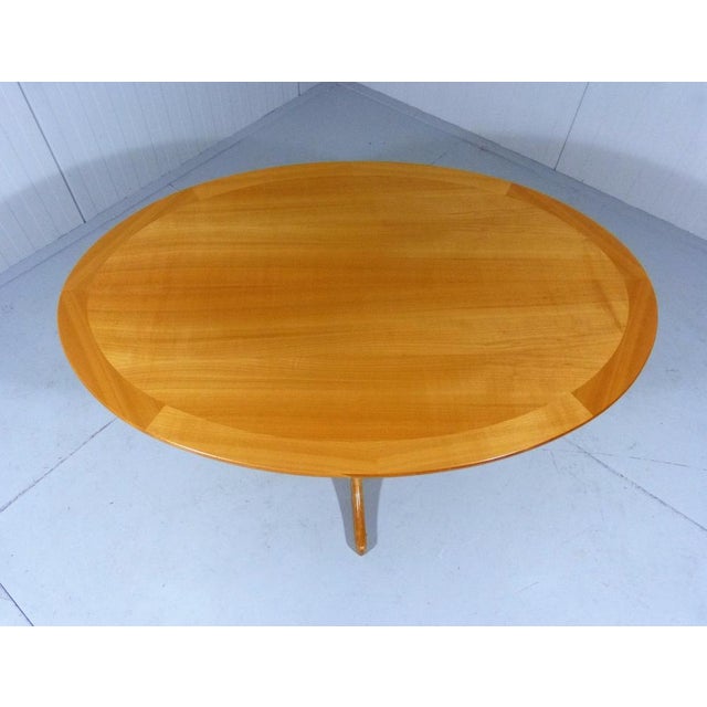 1960s Danish Oval Coffee Table in Ashwood, 1960s For Sale - Image 5 of 9