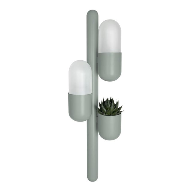 Beige Cactus Wall Lamp by Creativemary For Sale - Image 8 of 18