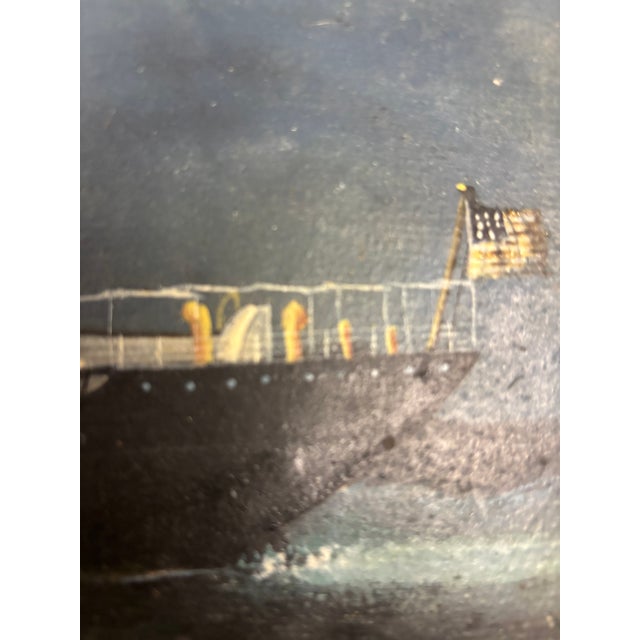 Uss Deuel, Oil on Board, Circa 1940's. For Sale In Philadelphia - Image 6 of 12