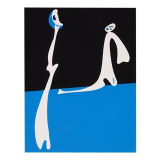 Joan Miro, Moonlight Character, Screenprint For Sale