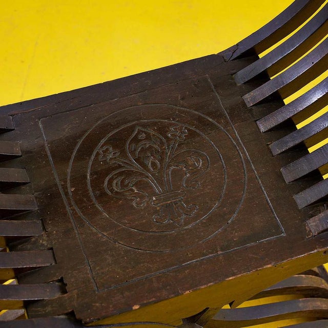 Antique Carved Wooden Chair For Sale - Image 5 of 10