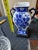 1970s Blue and White Floral Vase For Sale In Atlanta - Image 6 of 7