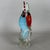 Modern Murano Glass Cockatoo Heart Parrot Sculpture, 1970s For Sale - Image 4 of 11