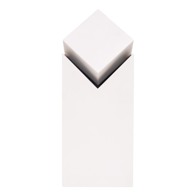 Modern Hand-Crafted Synthetic Table Lamp by Marus van der Made, Netherlands, 1980s For Sale