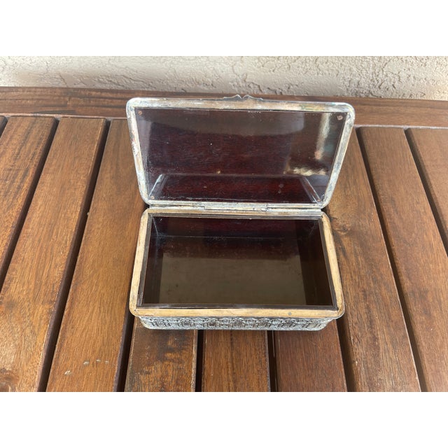 Antique Silver Plate England Jennings Brothers Jewelry Box For Sale In Santa Fe - Image 6 of 6