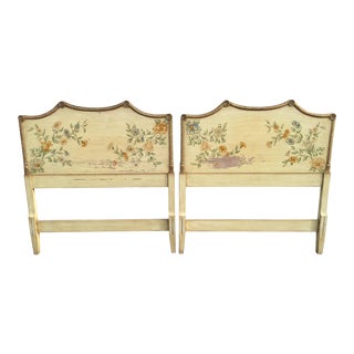 1950s Hollywood Regency Pagoda Twin Headboards - a Pair For Sale
