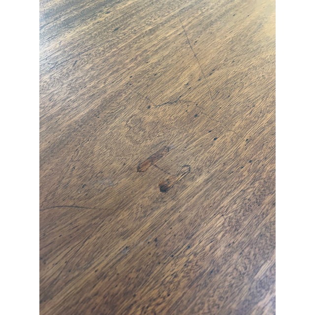 Pre 1850 Duncan Phyfe Style Double Pedestal Extension Dining Table For Sale - Image 4 of 12