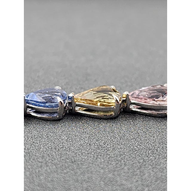 59.92 Ct Natural Ceylon No Heat Sapphire Necklace For Sale - Image 4 of 10