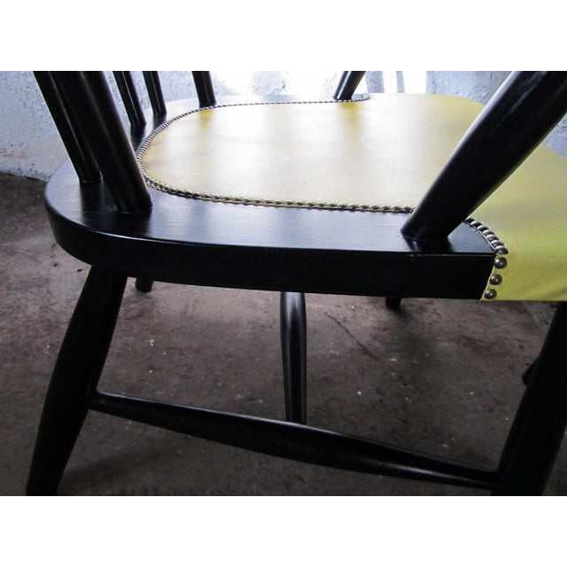 Wood Vintage Spindle Back Armchairs, 1950s, Set of 2 For Sale - Image 7 of 12