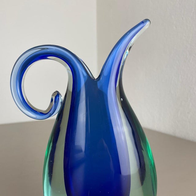 Large Murano Glass Sommerso Vase from Flavio Poli, Italy, 1970s For Sale - Image 17 of 18