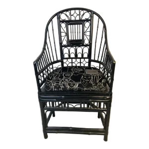 Vintage Coastal Brighton Chair Newly Upholstered