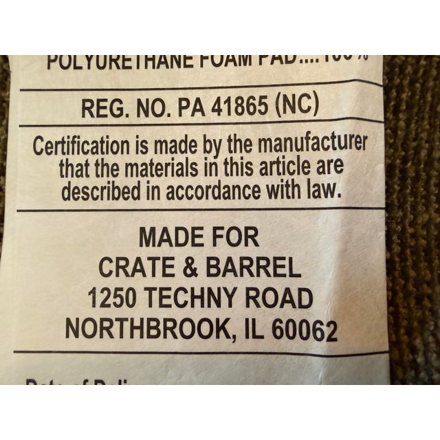 Crate & Barrel Gather Sectional Sofa For Sale - Image 11 of 12