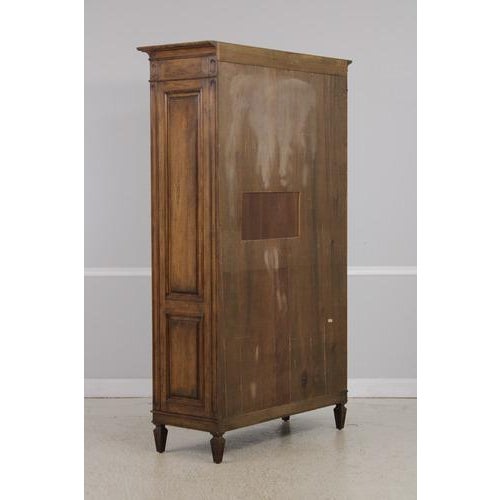 Auffray & Co Walnut Country French 2 Door Wardrobe Cabinet For Sale - Image 10 of 10