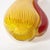Mid-Century Modernist Hand-Blown Teardrop Form Glass Vase in Yellow and Scarlet For Sale - Image 9 of 12