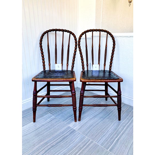 19th Century American Bow Back Dining Chairs Set Of 6 Chairish