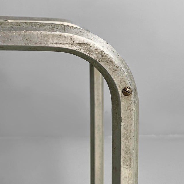 1950s Mid-Century Modern Italian Umbrella Stand in Iron and Aluminum, 1950s For Sale - Image 5 of 14