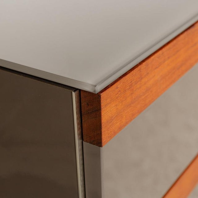 Wooden Sideboard with Gray Lowboard Drawers from Joop For Sale - Image 4 of 11