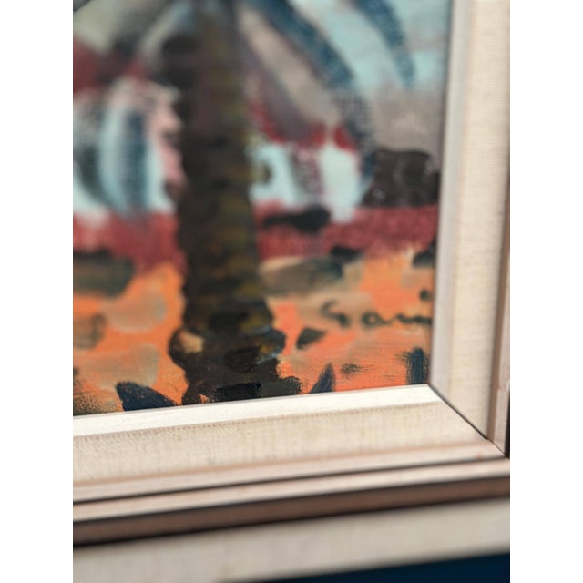 Tage Gavik, Puerto De La Cruz, 1950s, Oil Painting on Canvas, Framed For Sale - Image 6 of 13