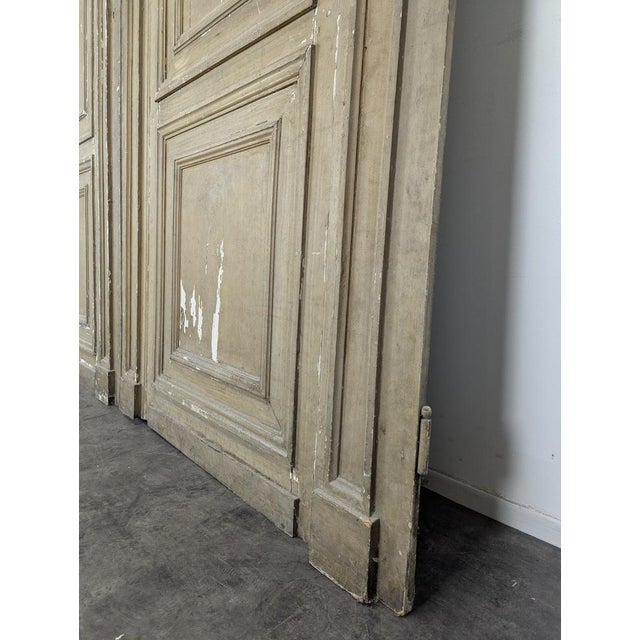 Late 19th Century Wood-Paneled Doors, Set of 2 For Sale - Image 4 of 6