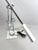 Chrome 1970's Chrome and White Metal Minimalist Desk Lamp by Robert Sonneman For Sale - Image 8 of 11