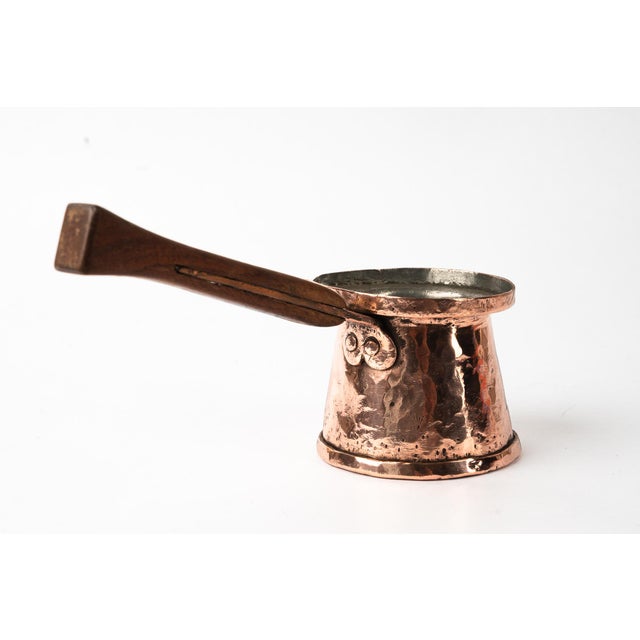 Brown Art Deco Coffee Can in Copper with Wodden Handle, 1920s For Sale - Image 8 of 10