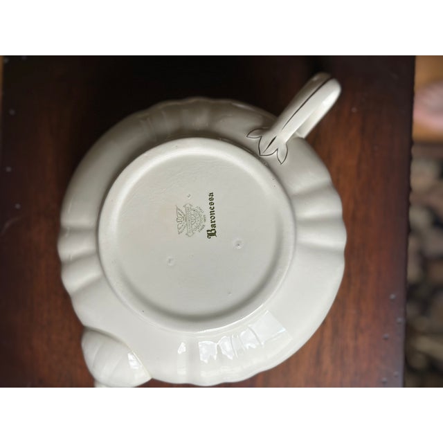 1960s Rare Diamondstone Laveno "Baronessa" Italian Ceramic Teapot / Richard Ginori / Diamondstone Baronessa Teapot For Sale - Image 5 of 7