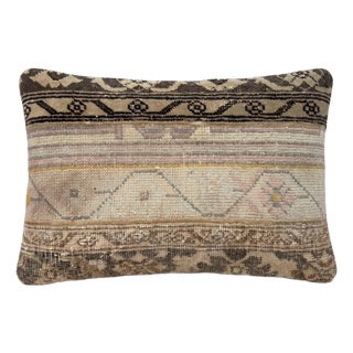 Faded Oushak Rug Pillow Cover 16'' X 24'' For Sale