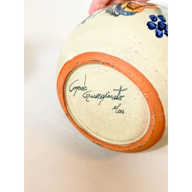 Late 20th Century Mexican Majolica Lidded Canister Jar, Signed Capelo Guanajuato For Sale - Image 5 of 5