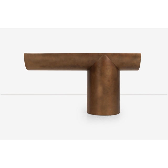 J. Wade Beam for Brueton "Tee" Console Table 1970's For Sale - Image 11 of 11