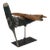 Early 20th Century Vintage Folk Art Hand-Carved and Painted Wooden Airplane For Sale