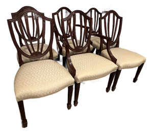 1990s Baker Furniture Mahogany Dining Chairs