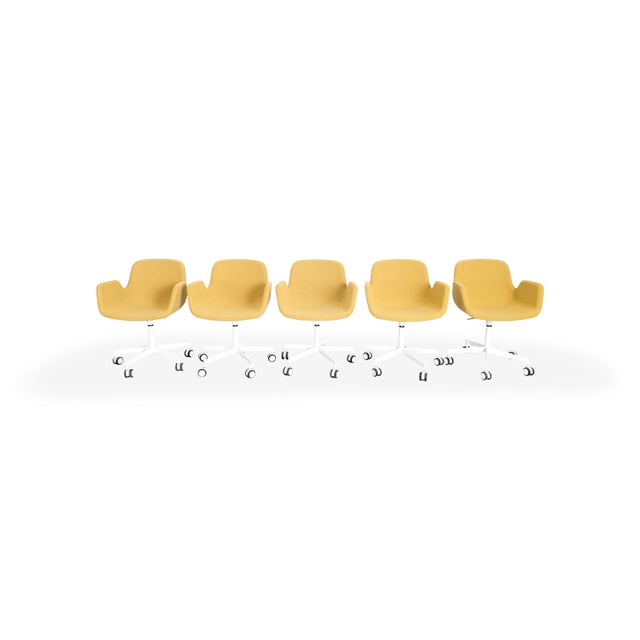 We are offering a beautiful set of five designer armchairs from the premium Italian manufacturer Lapalma for sale. These...
