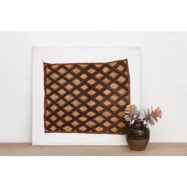 Textile Celestial African Kuba Cloth Panel For Sale - Image 7 of 7