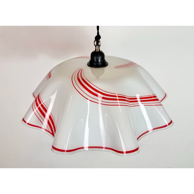 1970s Vintage Glass Ceiling Light, 1970s For Sale - Image 5 of 18