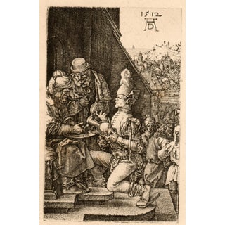 Albrecht Durer Pilate Washing His Hands Engraving 1512 For Sale