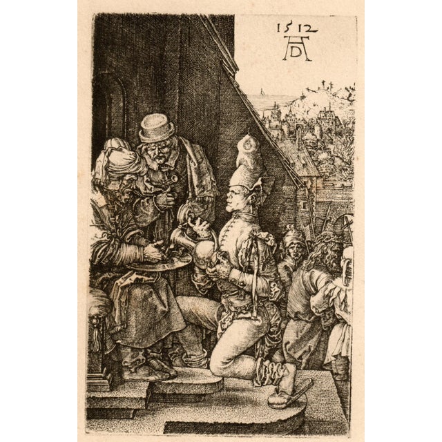 Albrecht Durer Pilate Washing His Hands Engraving 1512 For Sale