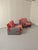 Gray Vintage Armchairs in Fabric and Wood, 1970s, Set of 2 For Sale - Image 8 of 11