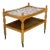 In Style of Henning Kjærnulf Oak Two-Tier Serving Bar Cart With Ceramic Tile Top Vintage Mid-Century Modern 1970s For Sale
