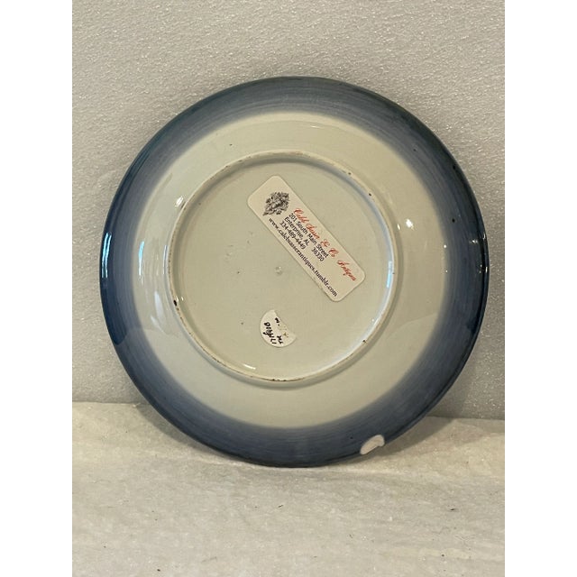 Chinese Antique Late 19th Century Oriental Bowls With Peacock - a Pair For Sale - Image 3 of 9