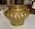 Italian Mid Century Casagrande style hammered brass jardinière planter. Features a scalloped or fluted spiral pattern...