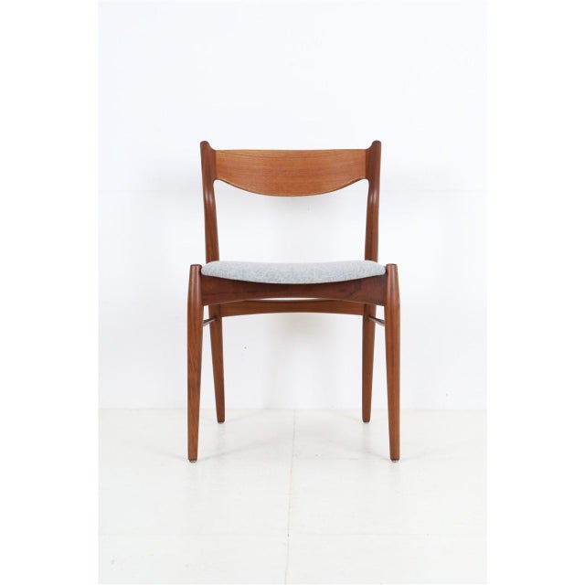 Rare teak chair by Ærthøj Jensen & Mølholm, 1960s, Denmark. High-quality craftsmanship. Very pleasant feel. Smooth, silky-...