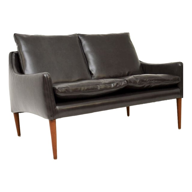 Vintage Danish Model 800 Leather Sofa from Hans Olsen, 1960s For Sale