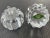 Transparent Vintage Shannon Crystal Pumpkin Salt and Pepper Shaker Set For Sale - Image 8 of 8