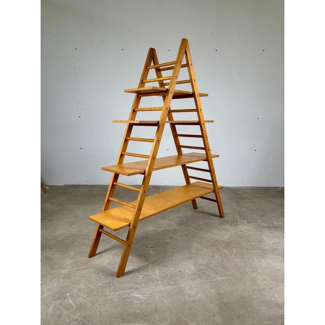 Postmodern Italian Postmodern Modular Wooden Bookcase by Giovannetti, 1980s For Sale - Image 3 of 12