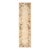 1930s Tan Beige Floral Folk Art Antique American Hooked Handknotted Wool Runner For Sale