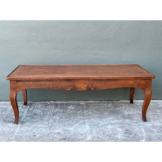 Vintage Italian Wood Coffee Table For Sale In West Palm - Image 6 of 12