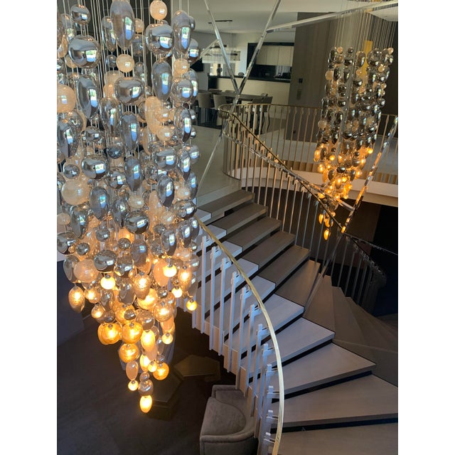 Not Yet Made - Made To Order Nuage Mouth-Blown Glass Pendant Light by Riviera Light For Sale - Image 5 of 8