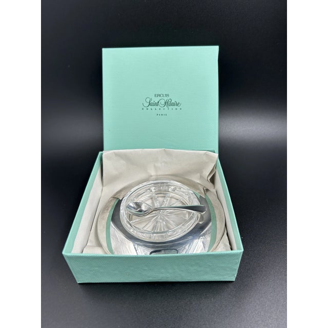 Saint Hilaire Collection, Paris. Individual Caviar or Soufflé Bouche with matching spoon. Comes in original presentation...