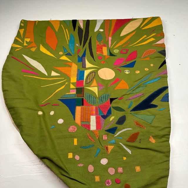 1960s Studio Made Kristina Friberg Fiber Art Tapestry “Joy” For Sale - Image 12 of 12