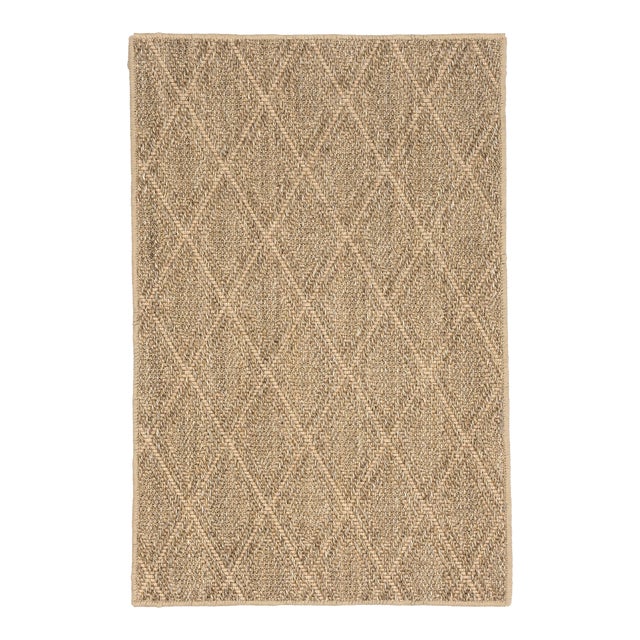 Dash & Albert by Annie Selke Diamond Natural Woven Sisal Rug, 7' 6" x 9' 6" For Sale
